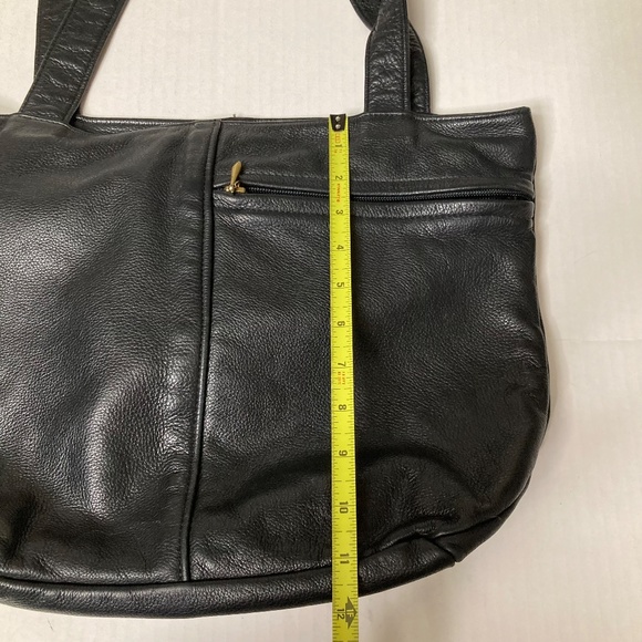 Vintage Lew 'N' Me 2 Leather Purses Black Brown Made In USA - Picture 13 of 16